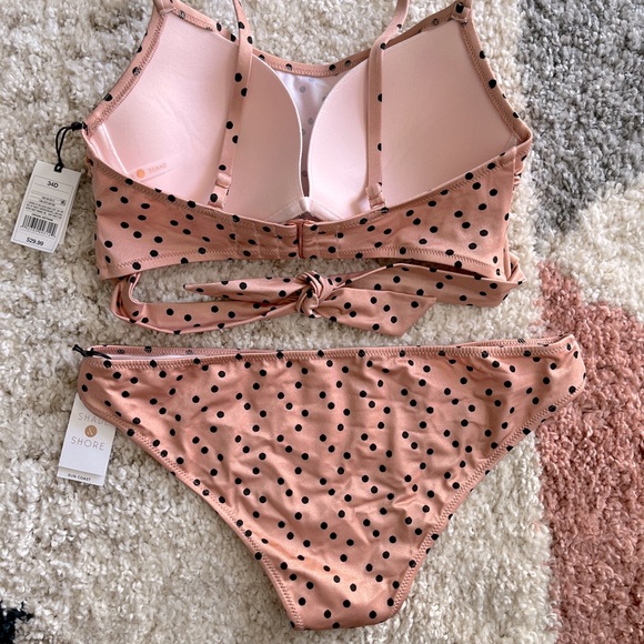 BNWT Swim Bikini black polka dots. - Picture 2 of 2